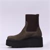 Marco Moreo Vale Stretch Toe Cap Boot - Olive Suede